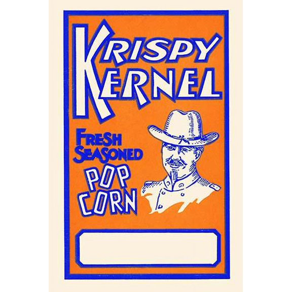 Krispy Kernel Fresh Seasoned Pop Corn-Fine Art Canvas Print (20" x 30")