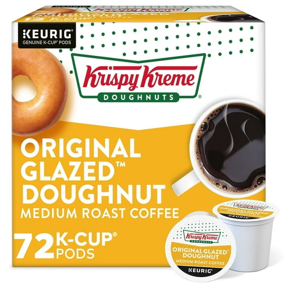 Krispy Kreme Classic Coffee, K-Cup Pod, Medium Roast, 72 Count