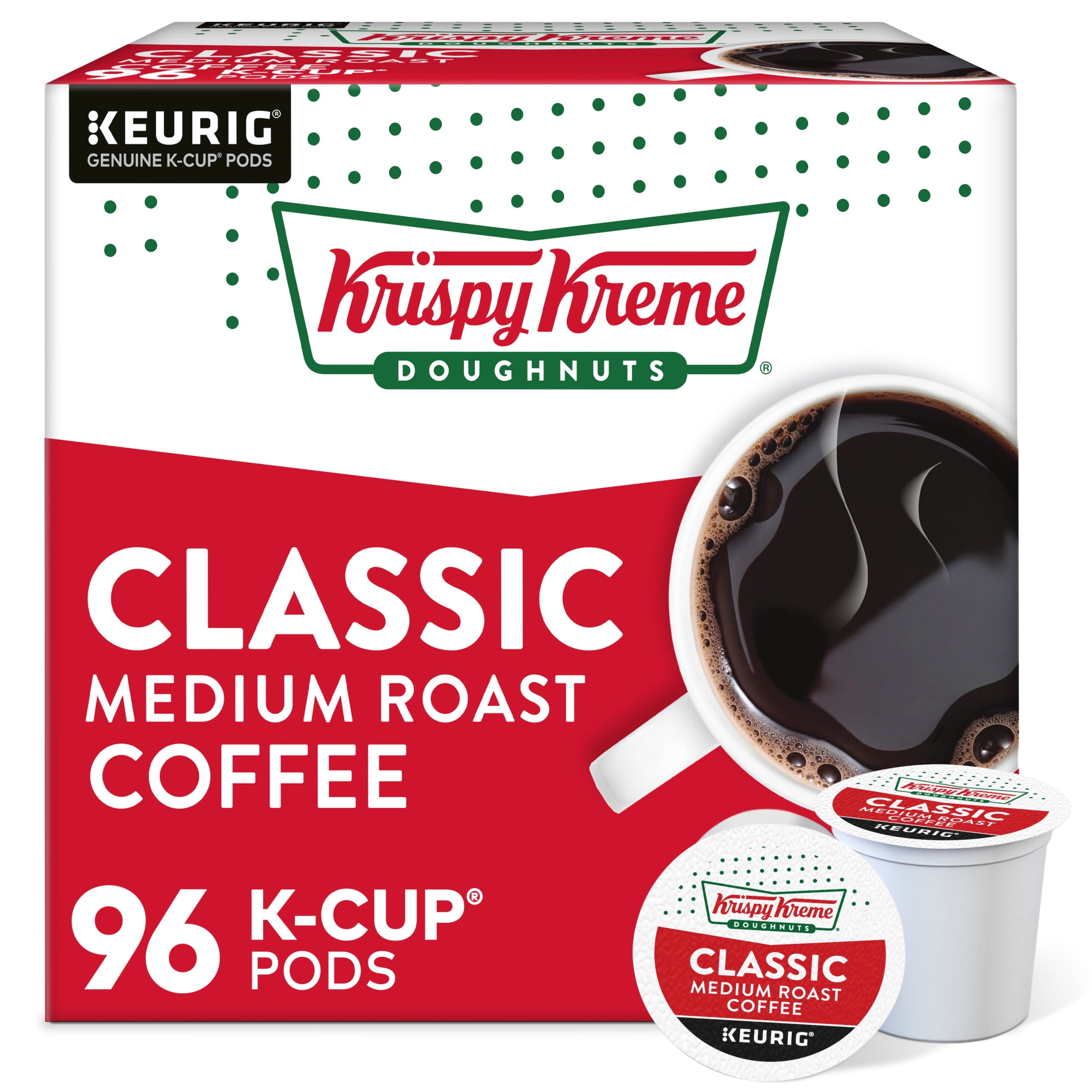 Krispy Kreme, Classic Medium Roast K-Cup Coffee Pods, 24 Count