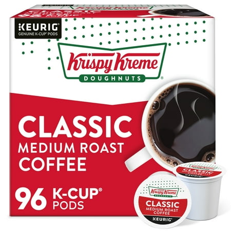 Krispy Kreme - Classic Coffee, Keurig Single Serve K-Cup Pods, Medium Roast, 24 Count
