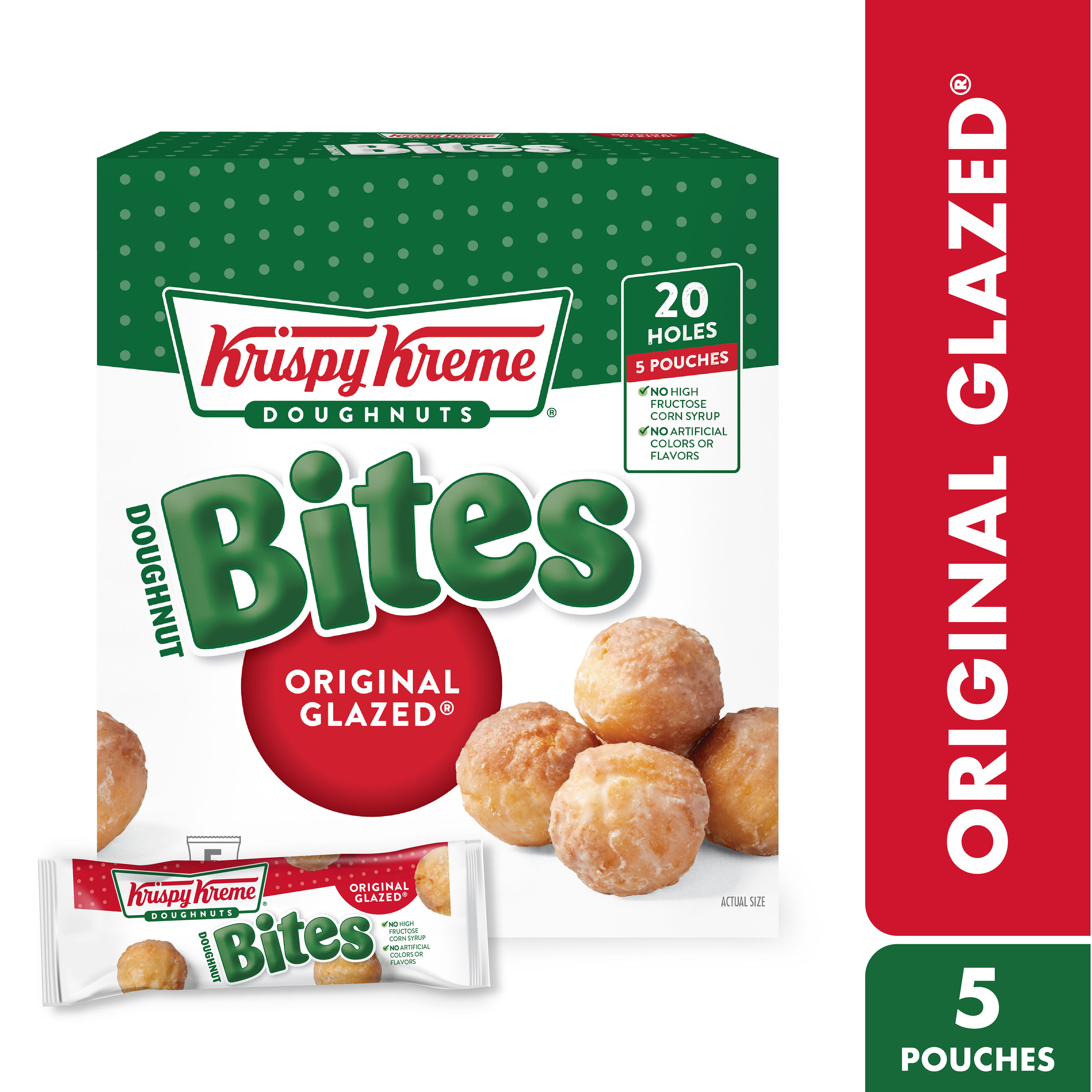 Krispy Kreme Original Glazed Doughnut Bites, 8 Oz, 20 Count - image 1 of 7