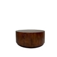 thumbnail image 1 of Krissa 30" Round Mango Wood Coffee Table - Chestnut, 1 of 4