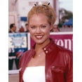 thumbnail image 1 of Krissy Carlson smiling in Red Leather Jacket Portrait Photo Print (8 x 10), 1 of 1