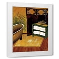 thumbnail image 1 of Krista Sewell 4x14 White Modern Wood Framed Wall Art Titled - Bamboo Bath, 1 of 5