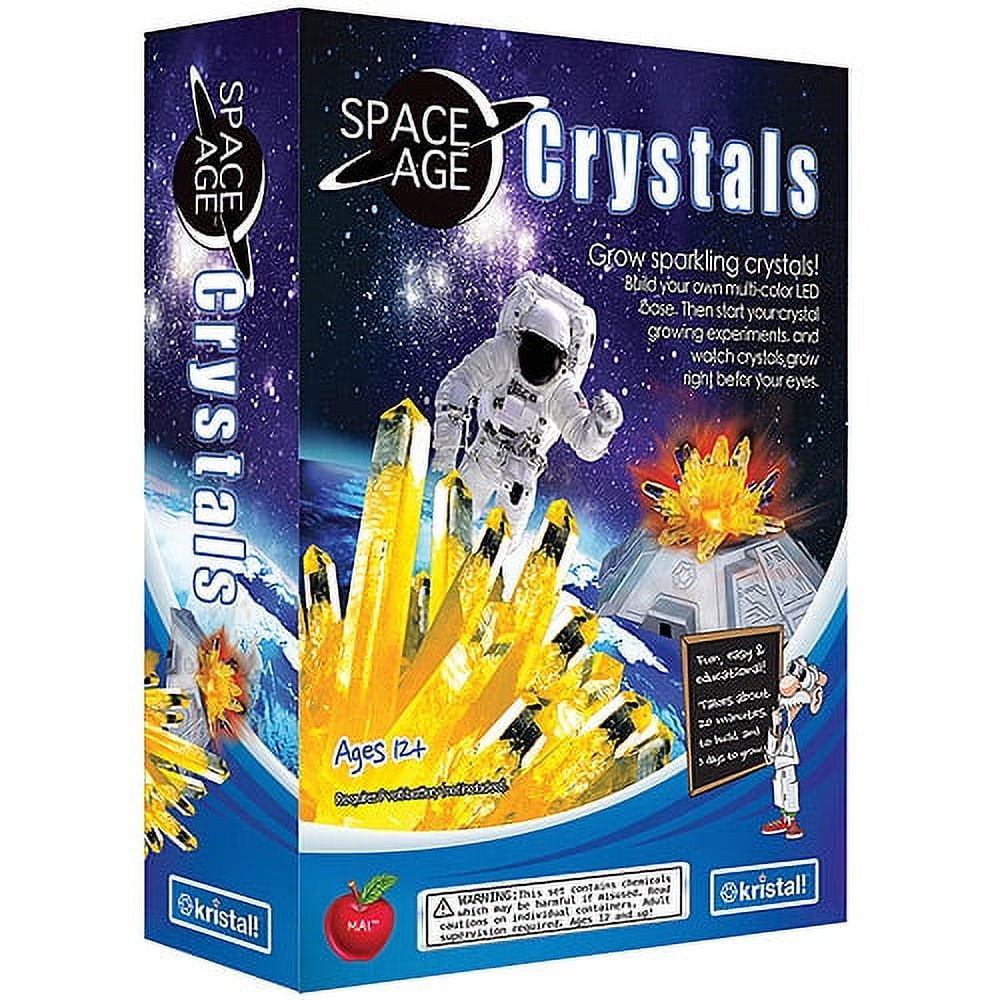 Be Amazing Toys science kit for kids crystal growing kit + light up display  dome for kids by creative kids, make your own grow 4 large crysta
