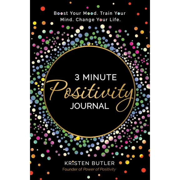 Kristen Butler 3 Minute Positivity Journal, Multicolor, 6in x 9in, 120 Pages