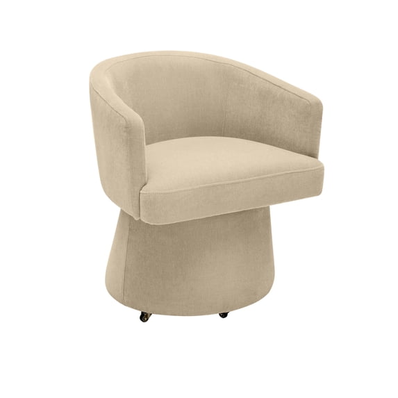 Kristen Taupe Rolling Desk Chair