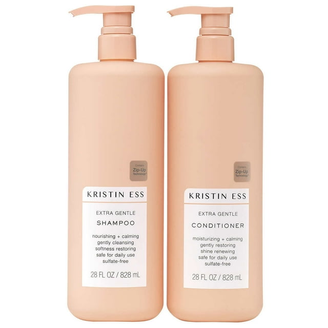 Kristin Ess Haircare Extra Gentle Shampoo and Conditioner (Pack of 2, 28oz each)