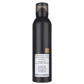 Kristin Ess Hair Dry Finish Working Texture Hair Spray for Volume + Texture, Light Hold Dry Texturizing Hairspray, Soft Matte Finish, 7oz