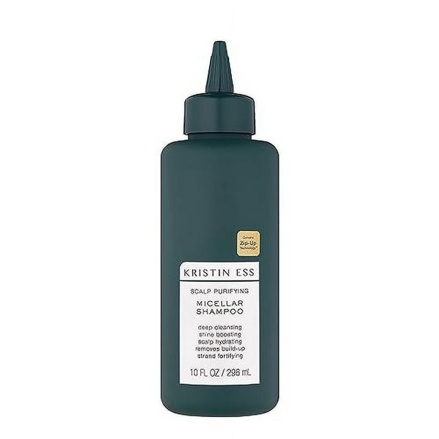 Kristin Ess Hair Scalp Purifying Micellar Shampoo for Deep Cleansing + Scalp Hydrating - Removes Build Up, Shine Boosting, Vegan, Sulfate Free Shampoo, Color Safe + Keratin Safe, 10 fl oz