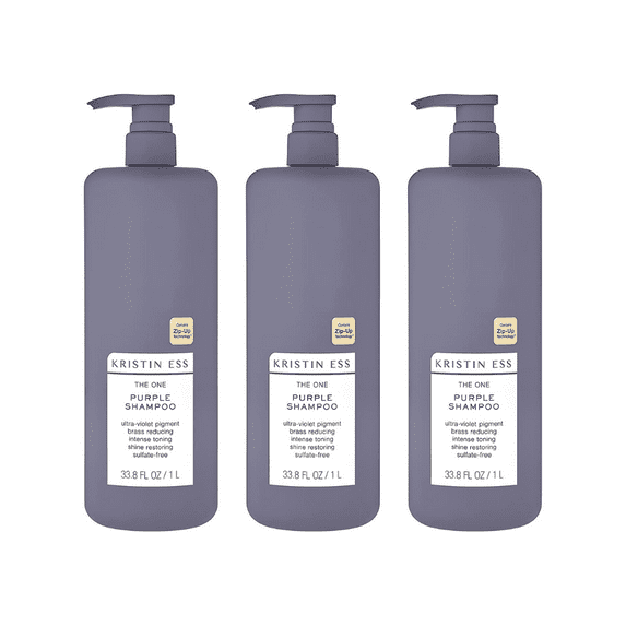 Kristin Ess Hair The One Purple Shampoo, 33.8 Fl oz (Pack of 3)