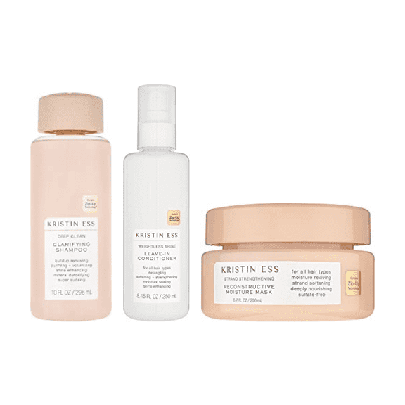 Kristin Ess Hair The Weekly Reset Set - Shampoo, Hair Mask & Leave In Conditioner