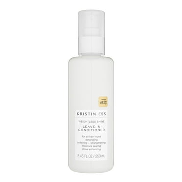 Kristin Ess Hair Weightless Shine Leave In Conditioner Spray for All Hair Types | Moisture Repairing + Anti Frizz + Detangler | Leave In Conditioner Spray for Damaged Hair | 8.45 oz.