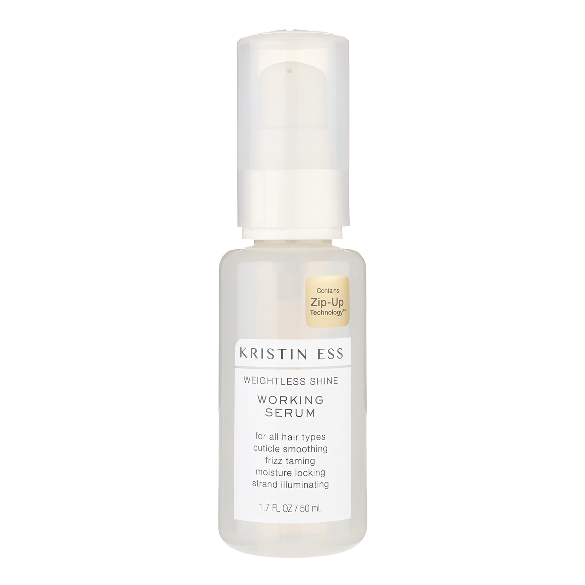 Kristin Ess Hair Weightless Shine Working Serum with Jojoba Oil,  Frizz Control, Hair Smoothing + Moisturizing, 1.7oz