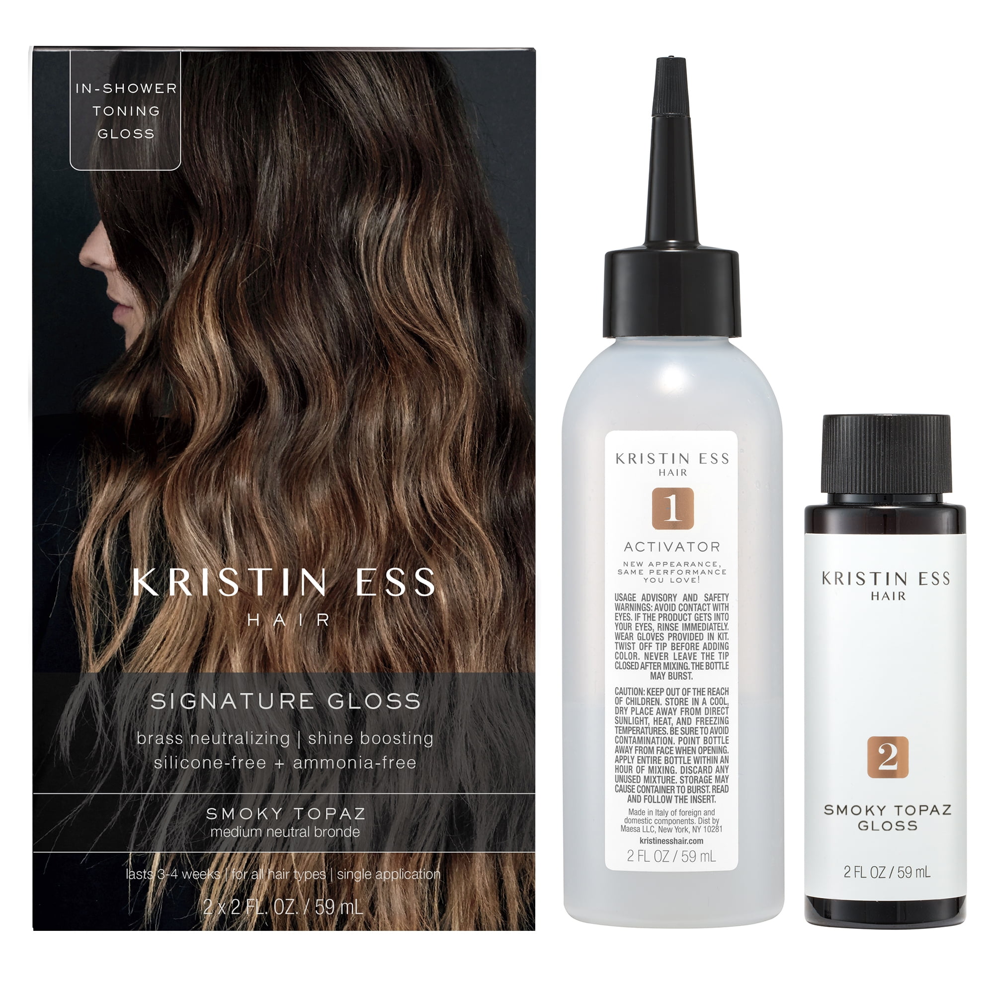 Kristin Ess Hair Gloss in Chocolate Cosmo Dark Golden Brown - 4