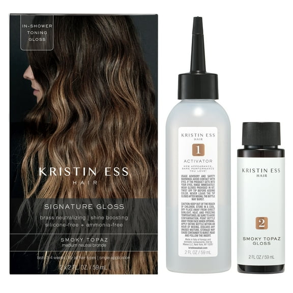 Kristin Ess The One Signature Hair Gloss - Smoky Topaz: Medium Neutral Blonde 1 ea