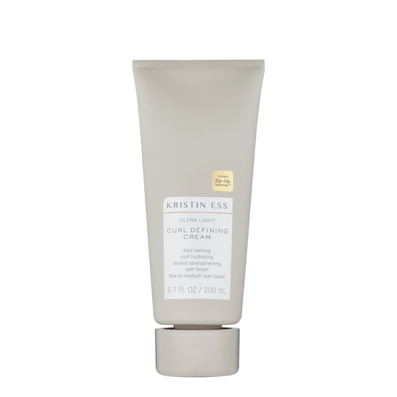 Kristin Ess Hair Ultra Light Curl Defining Cream with Avocado Oil + Castor Oil, Frizz Control + Hair Smoothing Cream, Curl Hydrating + Moisturizing, Vegan, 6.7oz