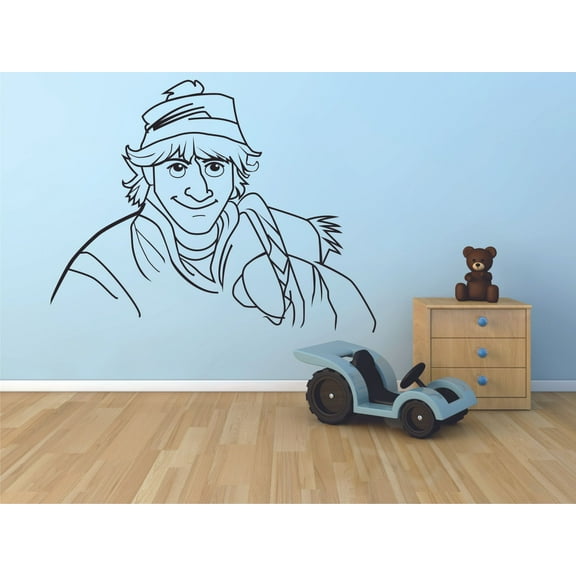Kristoff Frozen Prince Let It Go Kids Cartoon Wall Sticker Art Decal for Girls Boys Kids Room Bedroom Nursery Kindergarten House Fun Home Decor Stickers Wall Art Vinyl Decoration Size (18x20 inch)