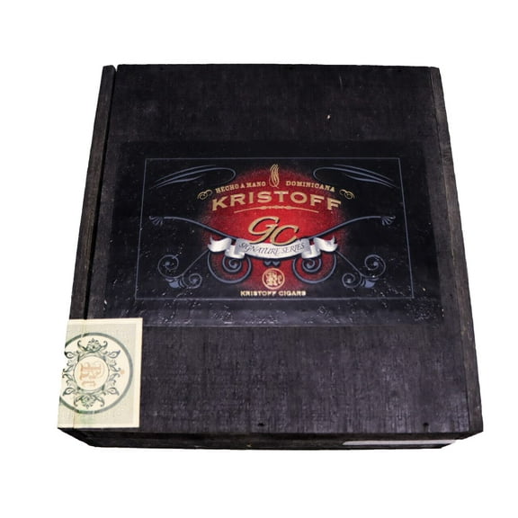 Kristoff Robusto Signature Series Empty Wood Cigar Box 8" x 7.5" x 3"