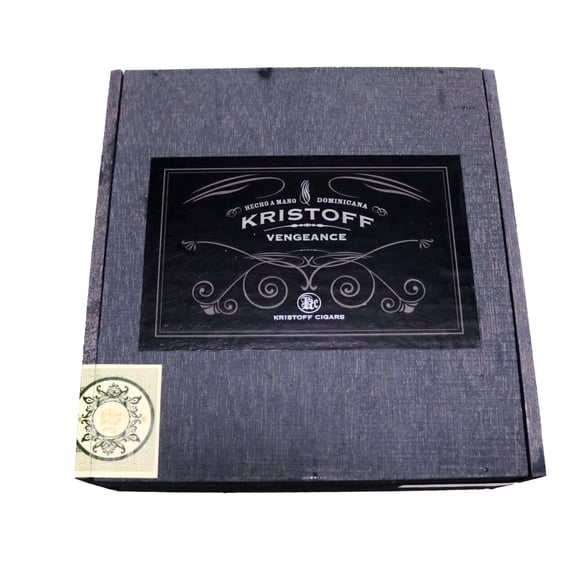 Kristoff Vengeance Empty Wood Cigar Box 8.5" x 8.25" x 3.25"