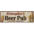 thumbnail image 1 of Kristopher's Beer Pub Sign Man Cave Gift 6x18 Sign 106180053501, 1 of 1
