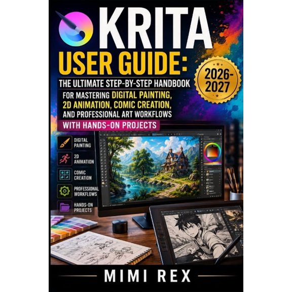 Krita User Guide: The Ultimate Step-By-Step Handbook for Mastering Digital Painting, 2D Animation, Comic Creation, and P, (Paperback)