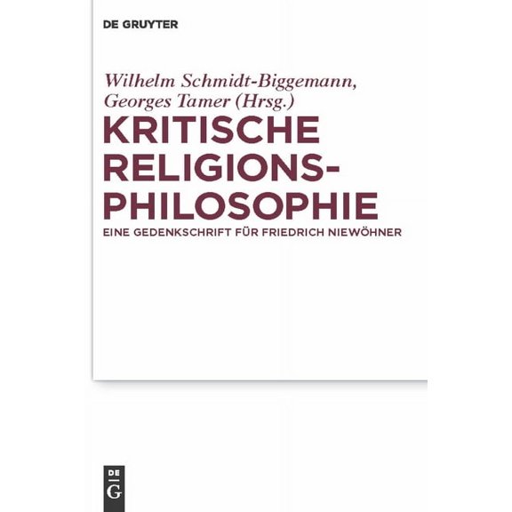Kritische Religionsphilosophie, (Hardcover)