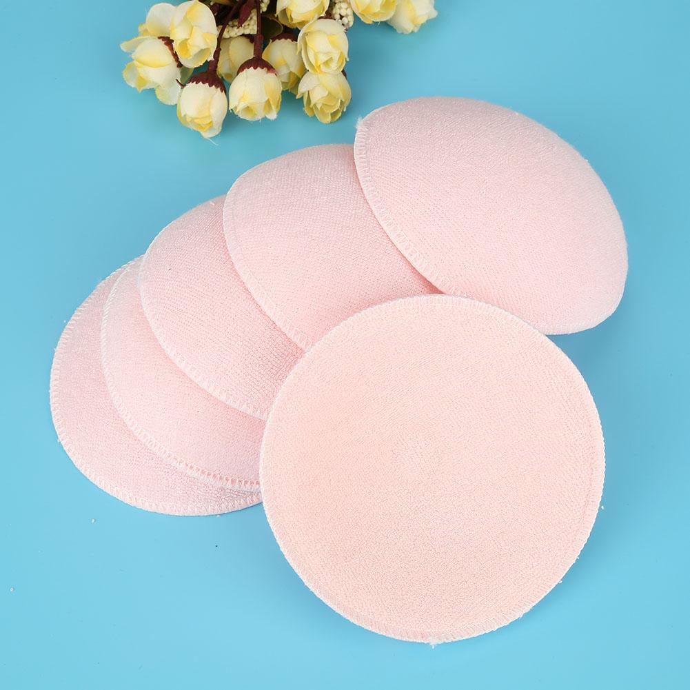 Kritne Breast Pad, 6pcs Washable Reusable Soft Cotton Breast Pads Absorbent Breastfeeding Nursing Pad, Washable Nursing Pad