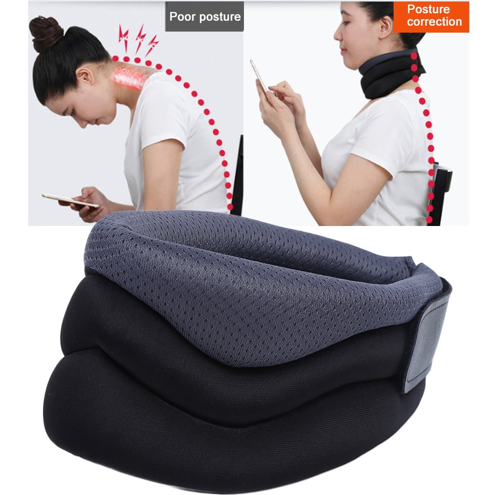 Posture Brace and Orthopaedic Neck Pillow Posture Alignment Pack