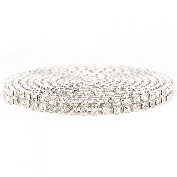 Kritne Crystal Chain Trim,1m DIY Wrap Roll Crystal 3mm Rhinestones Chain Trim Ribbon Decoration Crafts Accessory