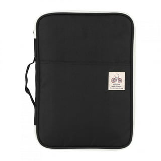 Oaimyy-B5(7x 11), Mesh Zipper Pouch Document Folders Bag Plastic Zip File  Folders for School Office Supplies, Travel, Organizing Storage-Black,6 Pcs