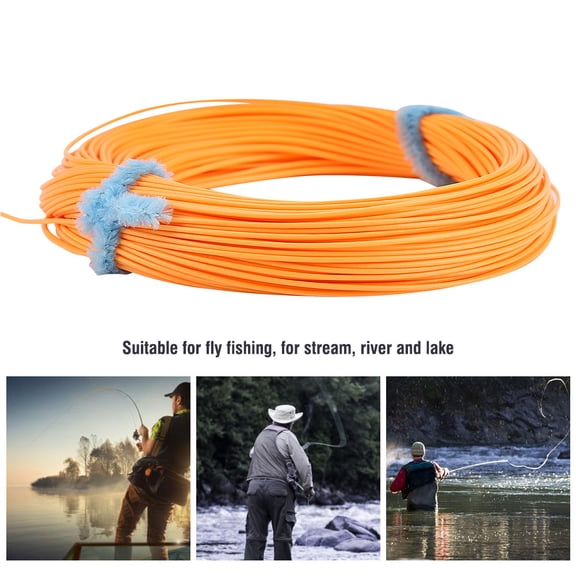 Kritne Fishing Line,30M Nylon Weight Forward Floating Fly Fishing Line WF 4/5/6/7/8 For Stream River Lake