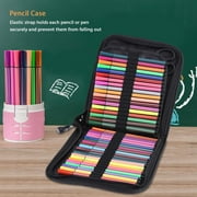 Kritne Pencil Case,72/120 Slots Large Capacity Water Color Pen Case Pencil Pouch Storage Bag