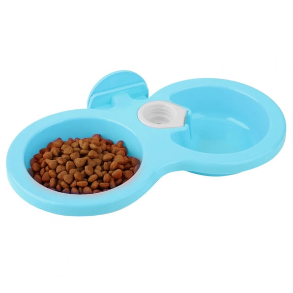 Kritne Pet Cat Dog Puppy Double Bowl Hanging Food Water Feeder For Crate Cage Small,Hanging Pet Food Water Bowel