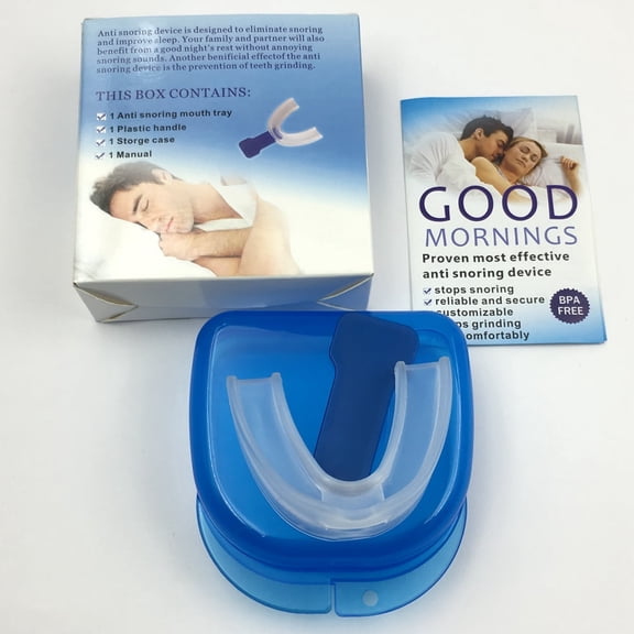 Kritne Sleep Aid Tools, Anti Grinding Anti Snoring Bruxism Teeth Brace Protector Mouth Guard Sleep Aid Health Care Tool
