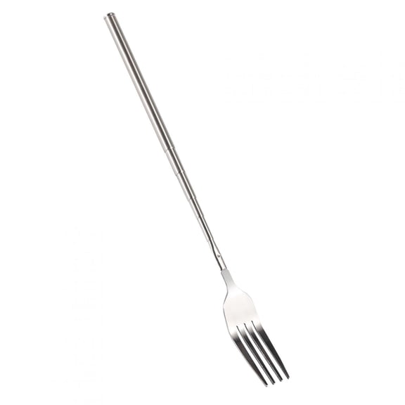 Kritne Stainless Steel Fork,BBQ Telescopic Extendable Dinner Fruit Dessert Long Handle Fork Stainless Steel Cutlery,Telescopic Fork