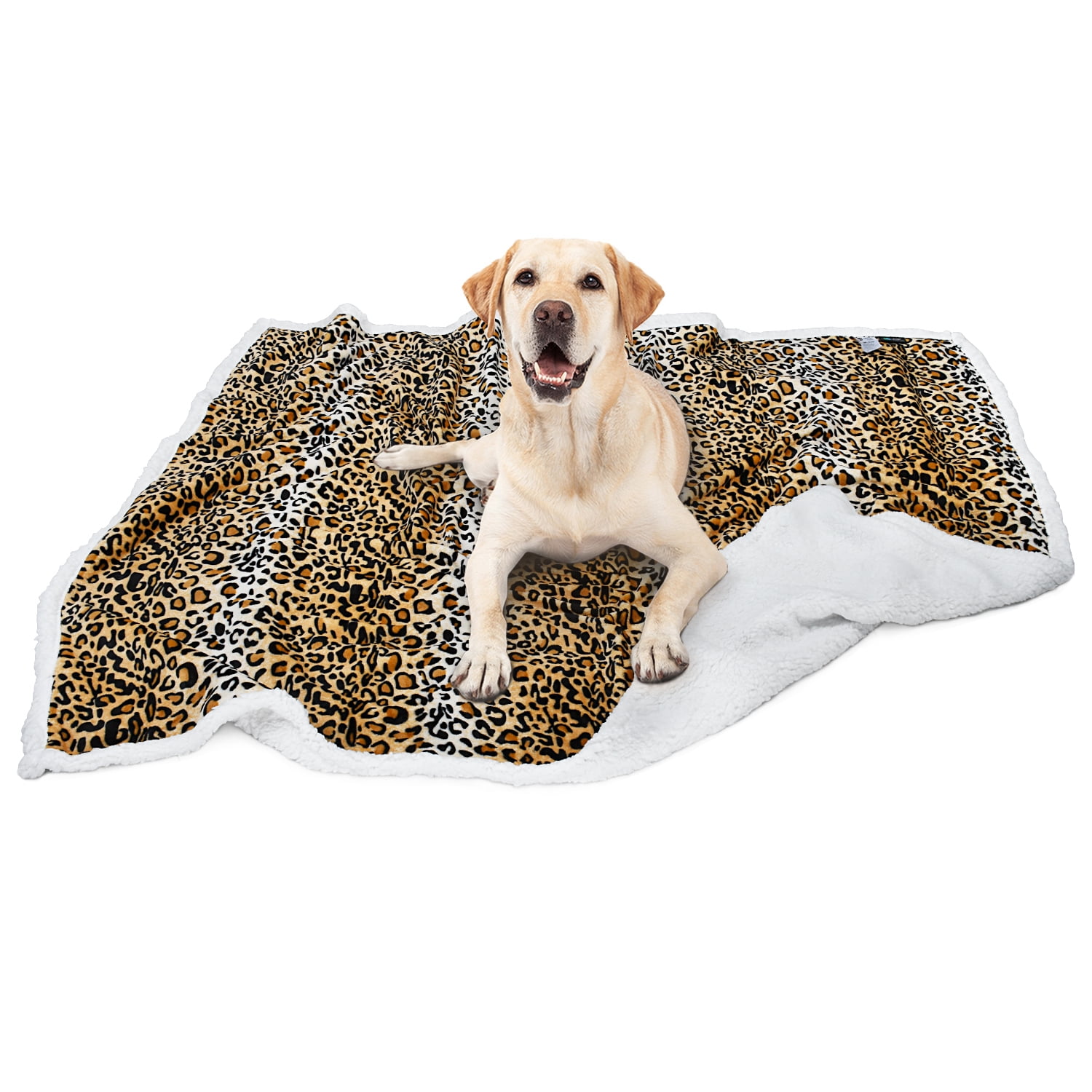 Soggy Doggy: Sofa Snuggler Dog Throw Blanket - Large - Beige