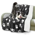 thumbnail image 1 of Kritter Planet Softness Waterproof Blanket for Dog&Cat,Warm and Comfortable Protective Couch,Floor,Decorated Home,Outdoor,Dark Gray Paw, 1 of 7