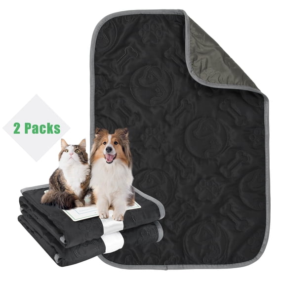 Kritter Planet Softness Waterproof Blanket for Dog&Pet Protective Couch,Floor and Fet Box,Decorated Home,Outdoor, Black