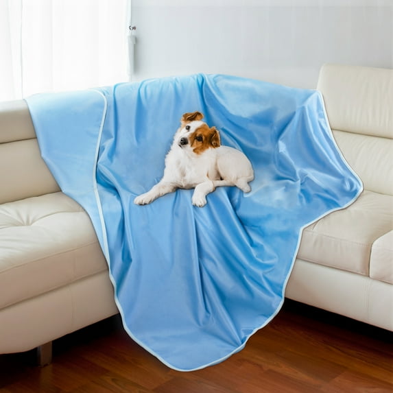 Kritter Planet Softness Waterproof Blanket for Dog&Pet Protective Couch,Floor and Fet Box,Decorated Home,Outdoor,Blue