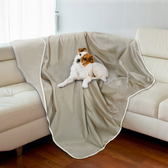 Kritter Planet Softness Waterproof Blanket for Dog&Pet Protective Couch,Floor and Fet Box,Decorated Home,Outdoor,Taupe