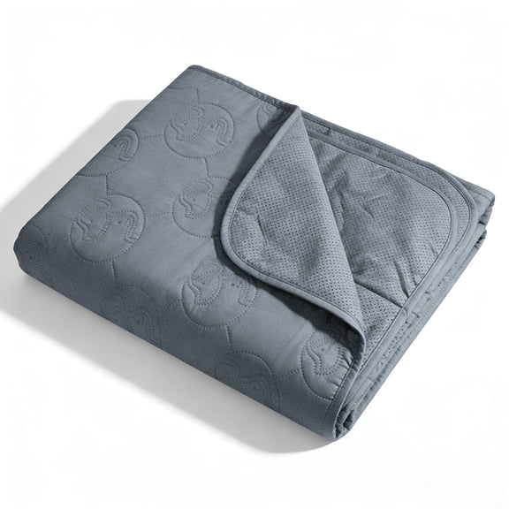 Kritter Planet Waterproof Dog Blanket for Couch, Washable Pet Couch Cover, Non-slip Bed Sofa Furniture Protector Mat, Gray, 30''x50''.