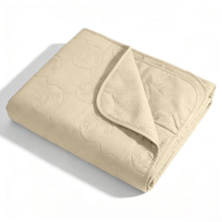 Kritter Planet Waterproof Dog Blanket for Couch, Washable Pet Couch Cover, Non-slip Bed Sofa Furniture Protector Mat, Latte, 60''x50''.