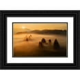 thumbnail image 1 of Krivec, Ales 14x10 Black Ornate Wood Framed with Double Matting Museum Art Print Titled - Morning Mist, 1 of 4