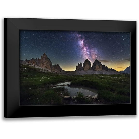 Krivec, Ales 14x11 Black Modern Framed Museum Art Print Titled - Tre Cime Di Lavaredo