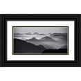 thumbnail image 1 of Krivec, Ales 24x14 Black Ornate Wood Framed with Double Matting Museum Art Print Titled - Mountain Layers, 1 of 4