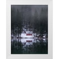 thumbnail image 1 of Krivec, Ales 25x32 White Modern Wood Framed Museum Art Print Titled - Cottage By The Lake, 1 of 4