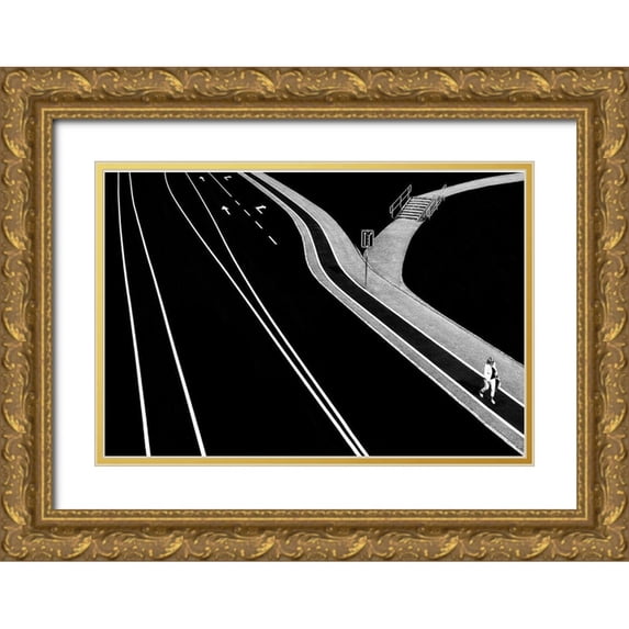 Krivec, Samanta 24x18 Gold Ornate Wood Framed with Double Matting Museum Art Print Titled - Individual