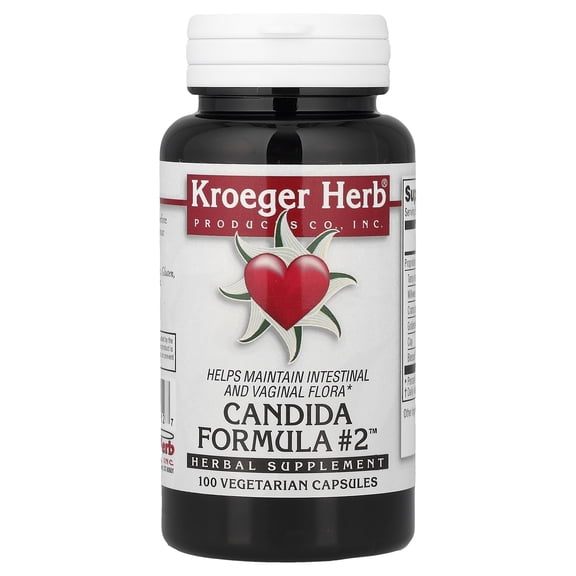 Kroeger Herb Candida Formula No.2 - 100 Capsules