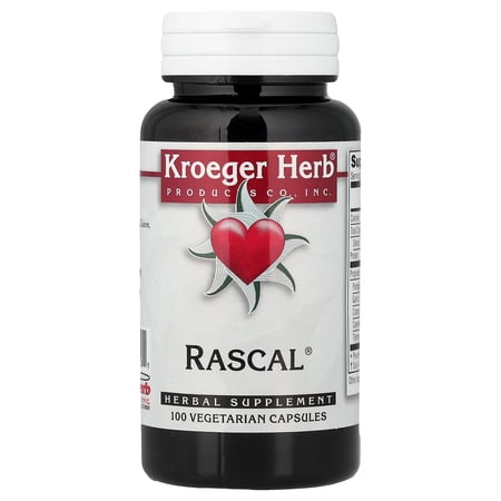 Kroeger Herb Co Rascal®, 100 Vegetarian Capsules (450 mg per Capsule)
